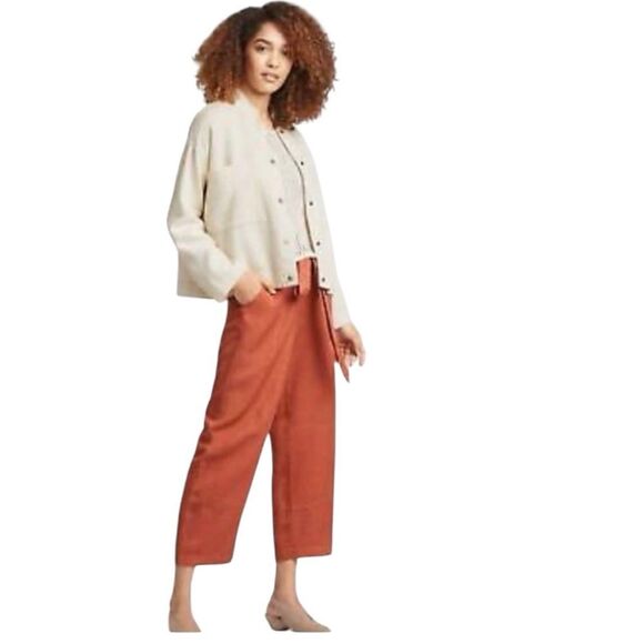 Eileen Fisher Mandarin Cream/Neutral Jacket Size XL - Picture 3 of 9